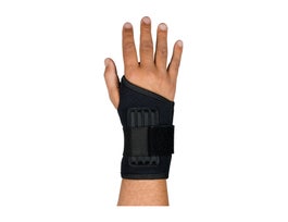 Wrist Support w/ Stays, Lge 7-7.5", Terry/Neoprene, Hook & Loop Closure, LG