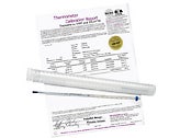 Calibrated Liquid-In-Glass Thermometer; 0 to 300F, 76mm Immersion, Organic Liquid Fill