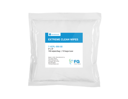 Extreme Clean Polyester Knit Wipes for Cleanrooms, Polyester, 12in x 12in, White