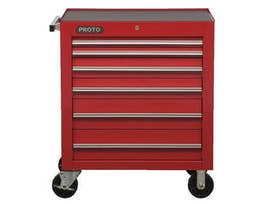 34IN ROLLER CABINET 6 DRWS RED