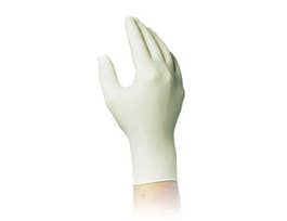 Sensi-Task - AQL 1.5 - natural rubber powder free examination gloves - ambidextrous - 5 mil (0.13mm) - 9'' (23cm) - rolled cuff - sizes: S, M, L, XL - 100 gloves per box, 10 boxes per case.