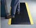 Safety Mat, 2 ft W x 3 ft L, 9/16" thick, Black