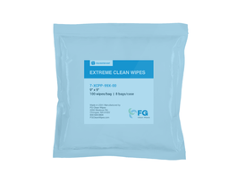 Extreme Clean Quilted  Polyester Knit Wipes for Cleanrooms, Quilted Polyester, 12in x 12in, White