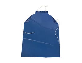 West Chester, 6 mil. 45in Blue Vinyl Apron, Raw Edge , 35in x 45in