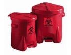 Red Biohazard Waste Can, 6 gallon