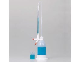 Titrating burette with shatter protection; 25 mL
