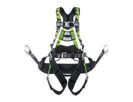 Miller AirCore Tower climbing harness with a bosun chair in small/medium in green