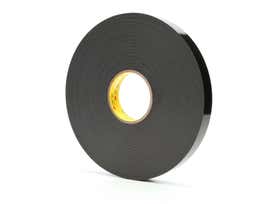 3M™ VHB™ Tape 4929, Black, 1 in x 72 yd, 25 mil, 9 rolls per case