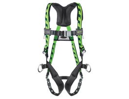Miller AirCore Construction harness with QC buckles. Green.