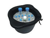 Waterless ice bucket with beads; 4L capacity