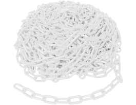 BradyLink Warning Chains, White, 1.5" W x 100' L, Polyethylene