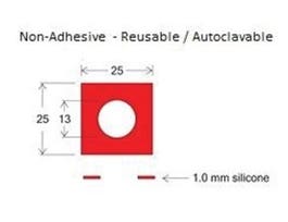 Grace Bio-Labs Press-To-Seal silicone isolator, No PSA13 mm diam. x 1.0 mm depth