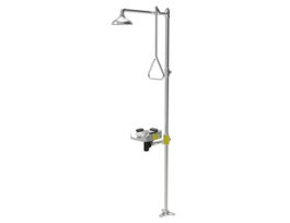 Optimus™ SE-1255 Stainless Steel Eye And Face Wash Bowl Combination Emergency Shower System