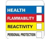 Hazardous Materials Identification Label, 4" X 4"