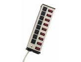 Deluxe control 8-outlet strip, 6-ft cord