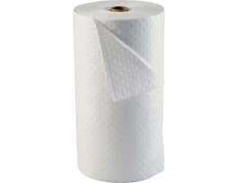 Oil Plus Oil Only Absorbent Roll - Heavy Weight, 30" x 150', Absorbency Capacity 49 gal, Perforated Length "15