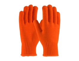100% Acrylic Glove, 7 Gauge, Orange , XL