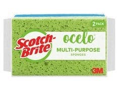 Scotch-Brite® ocelo™ Utility Sponge 7243-T, 2 pack, 12/2